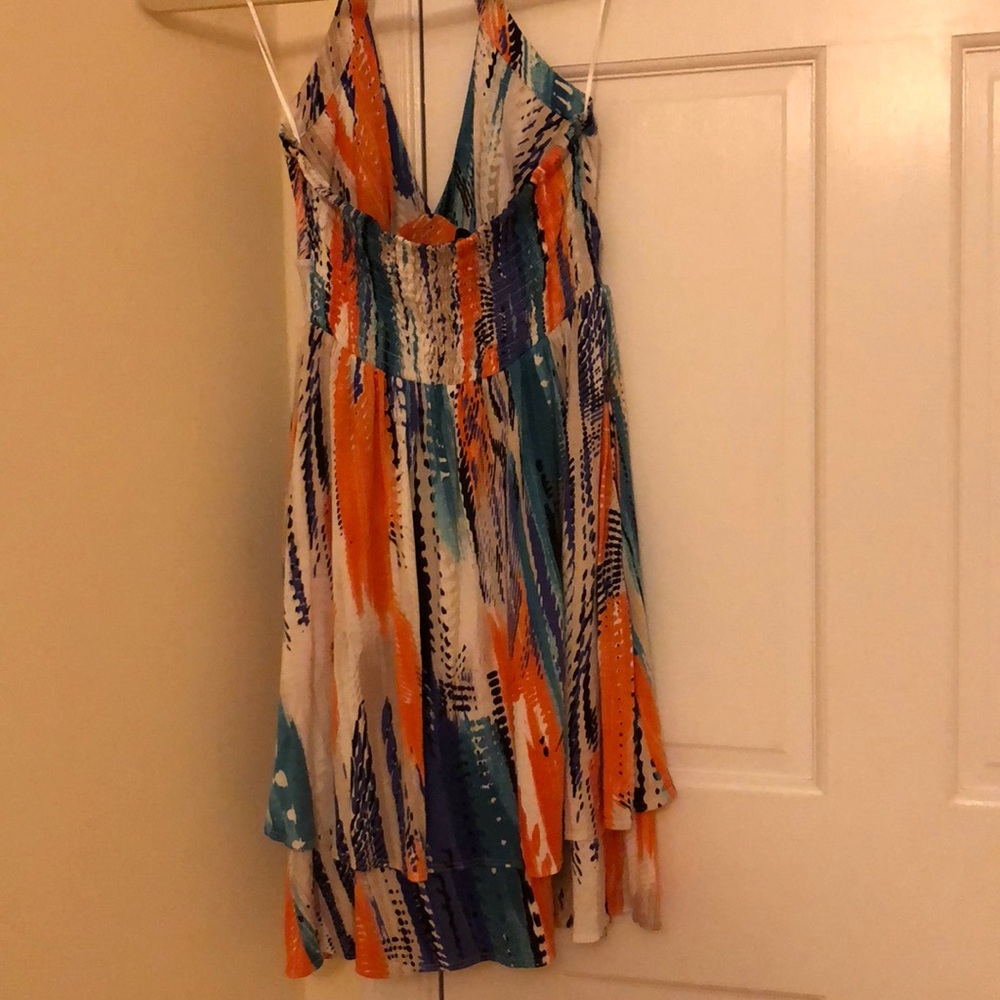 Multi Color Halter Sundress Guess - image 4